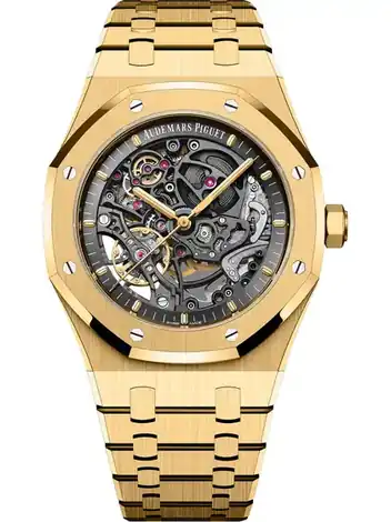 Audemars Piguet Double Balance Wheel Openworked, 18-carat yellow gold · 41 mm 15407BA.OO.1220BA.01