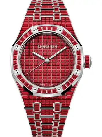 Audemars Piguet Selfwinding Ruby \x2250ᵀᴴ Anniversary\x22, 18-carat white gold · 37 mm 15554BC.RR.1274BC.01