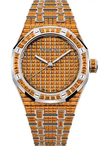 Audemars Piguet Selfwinding Orange Spessartite \x2250ᵀᴴ Anniversary\x22, 18-carat white gold · 37 mm 15554BC.SE.1274BC.01