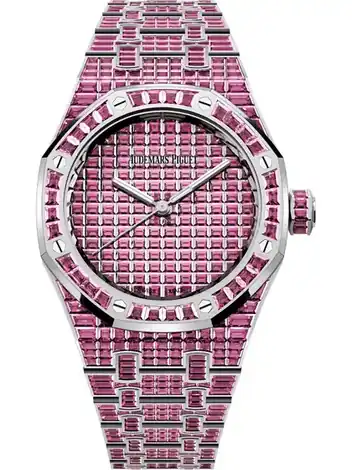 Audemars Piguet Selfwinding Pink Tourmaline \x2250ᵀᴴ Anniversary\x22, 18-carat white gold · 37 mm 15554BC.TM.1274BC.01