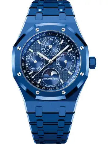 Audemars Piguet Perpetual Calendar, Blue ceramic · 41 mm 26579CS.OO.1225CS.01