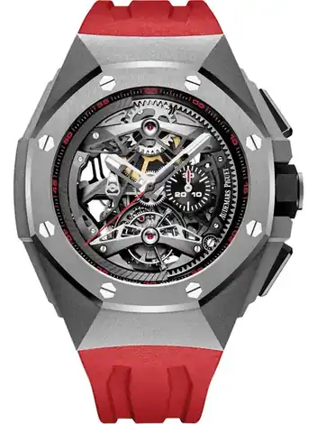 Audemars Piguet Tourbillon Chronograph Openworked Selfwinding, Titanium · 44 mm 26587TI.OO.D067CA.01