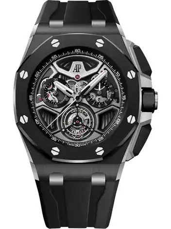 Audemars Piguet Selfwinding Tourbillon Chronograph, Black ceramic · 43 mm 26622CE.OO.D002CA.01