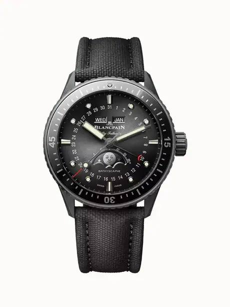 Blancpain Bathyscaphe Quantième Complet Phases de Lune, Caliber 6654.P.4 5054-0130-B52A