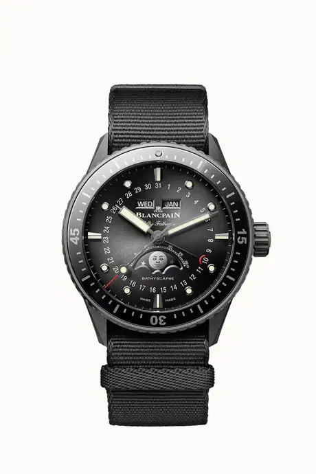 Blancpain Bathyscaphe Quantième Complet Phases de Lune, Caliber 6654.P.4 5054-0130-NABA