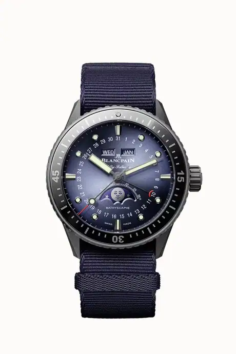 Blancpain Bathyscaphe Quantième Complet Phases de Lune, Caliber 6654.P.4 5054-0140-NAOA