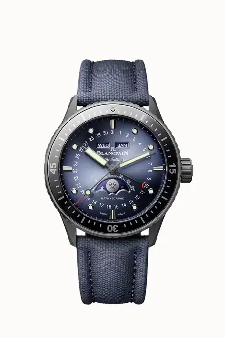 Blancpain Bathyscaphe Quantième Complet Phases de Lune, Caliber 6654.P.4 5054-0140-O52A