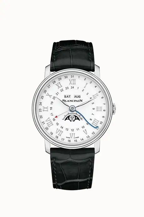 Blancpain Villeret Quantième Complet Phases de Lune GMT, Caliber 67A5.4 6676-1127-55B