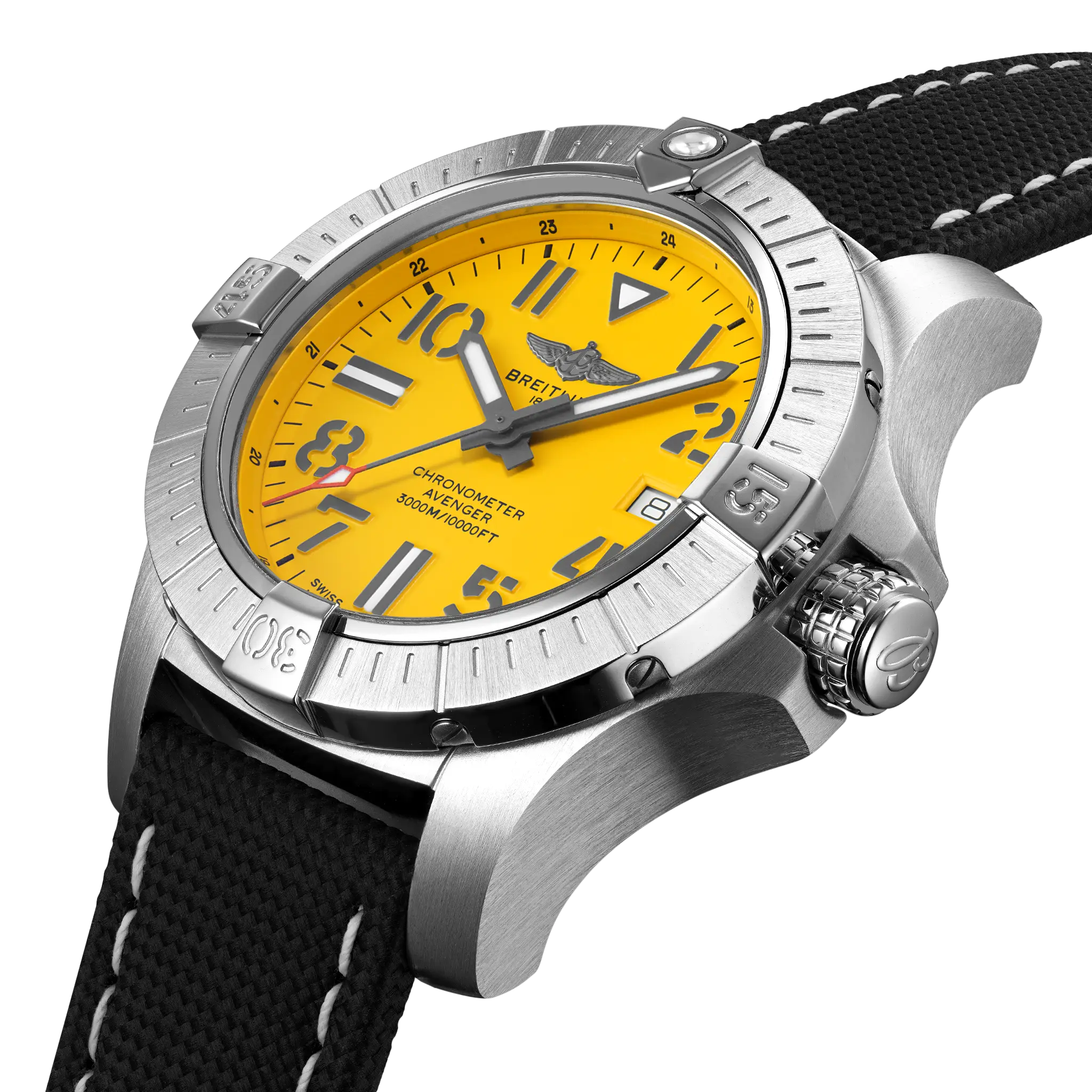 Breitling Avenger Automatic 45 Seawolf, Stainless steel · 45 mm · Yellow A17319101I2X1