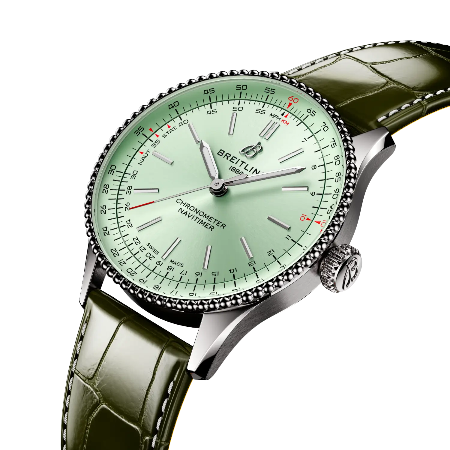 Breitling Navitimer Automatic 36, Stainless steel · 36 mm · Mint green A17327361L1P1