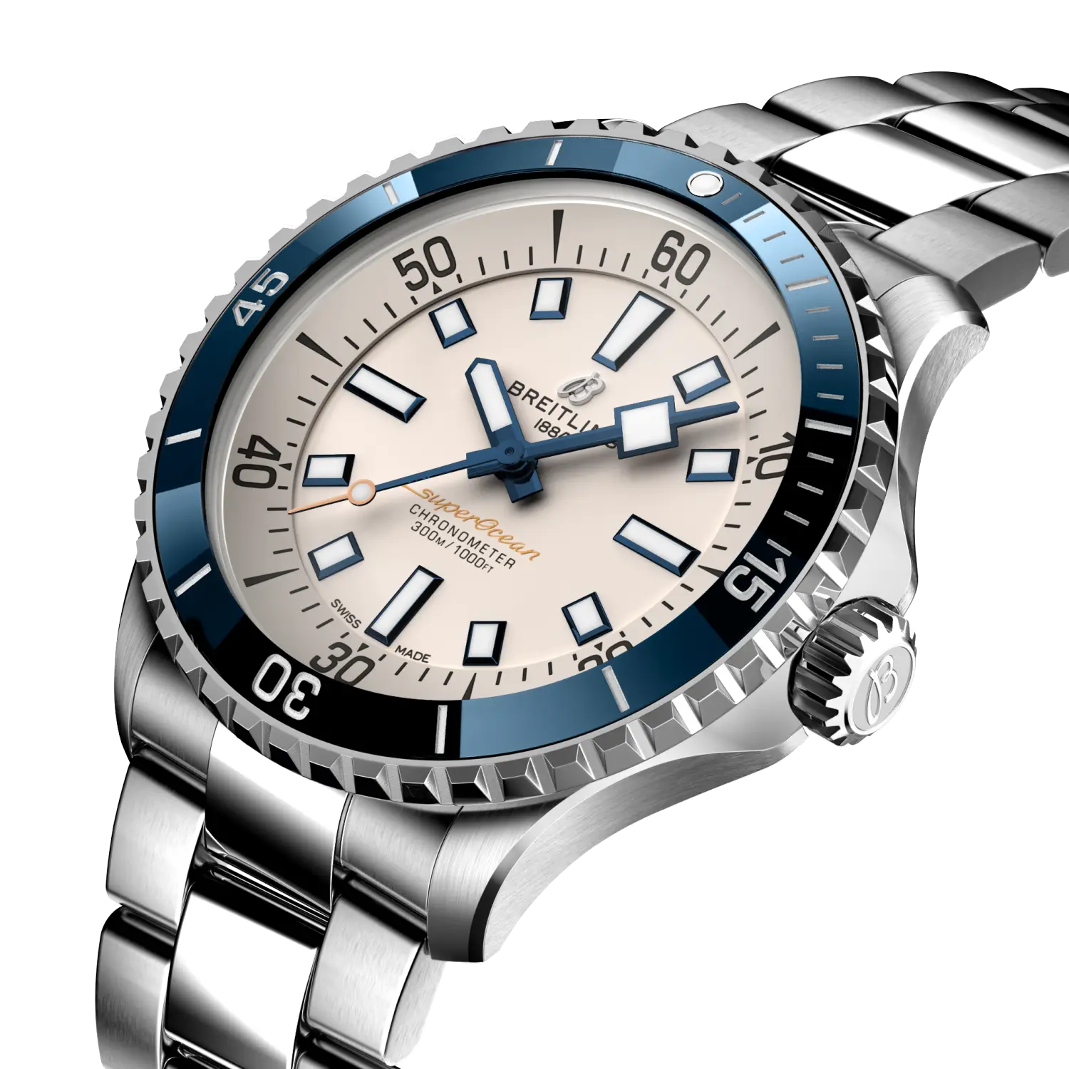 Breitling Superocean Automatic 42, Stainless steel · 42 mm · Cream A17375E71G1A1