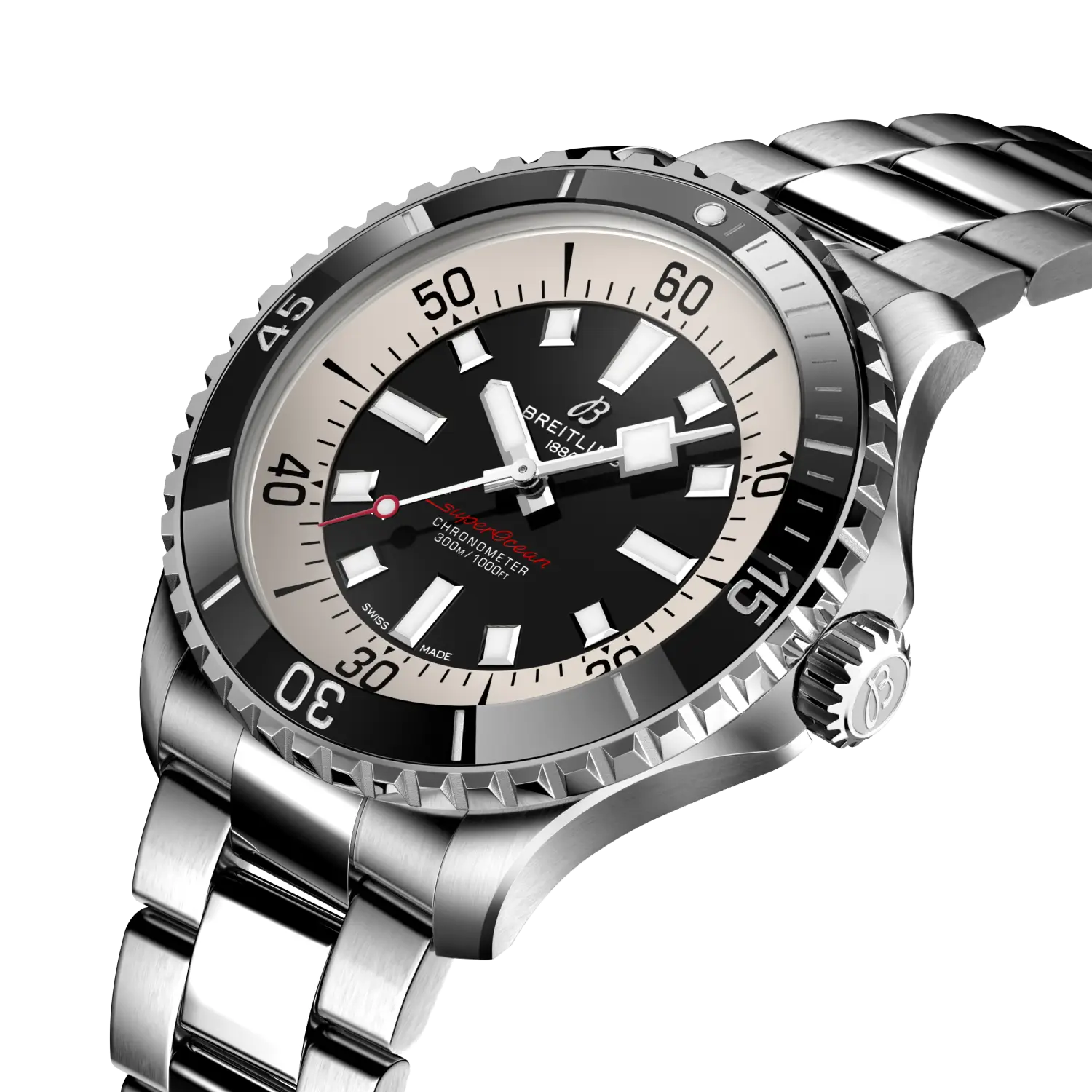 Breitling Superocean Automatic 44, Stainless steel · 44 mm · Black A17376211B1A1
