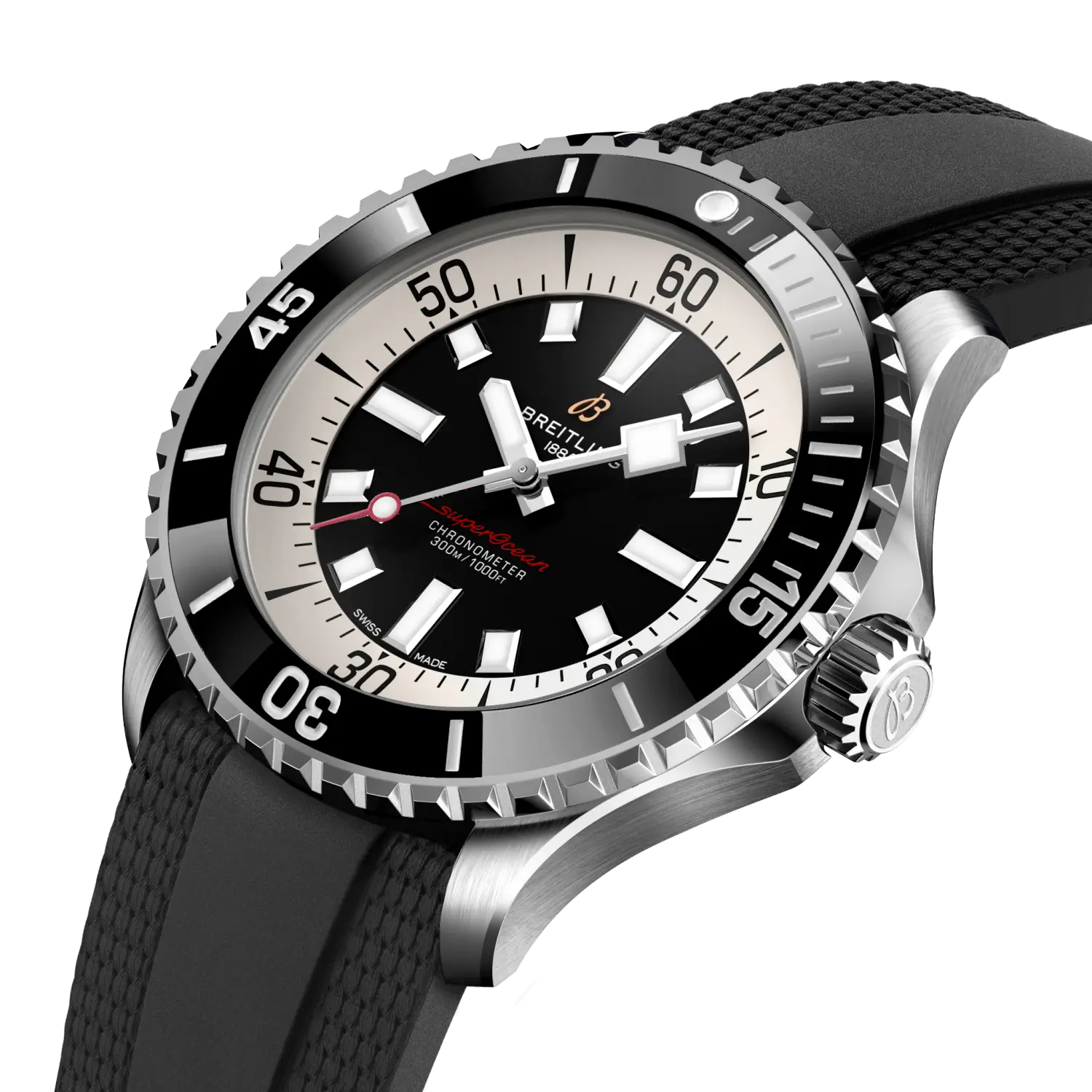 Breitling Superocean Automatic 46, Stainless steel · 46 mm · Black A17378211B1S1