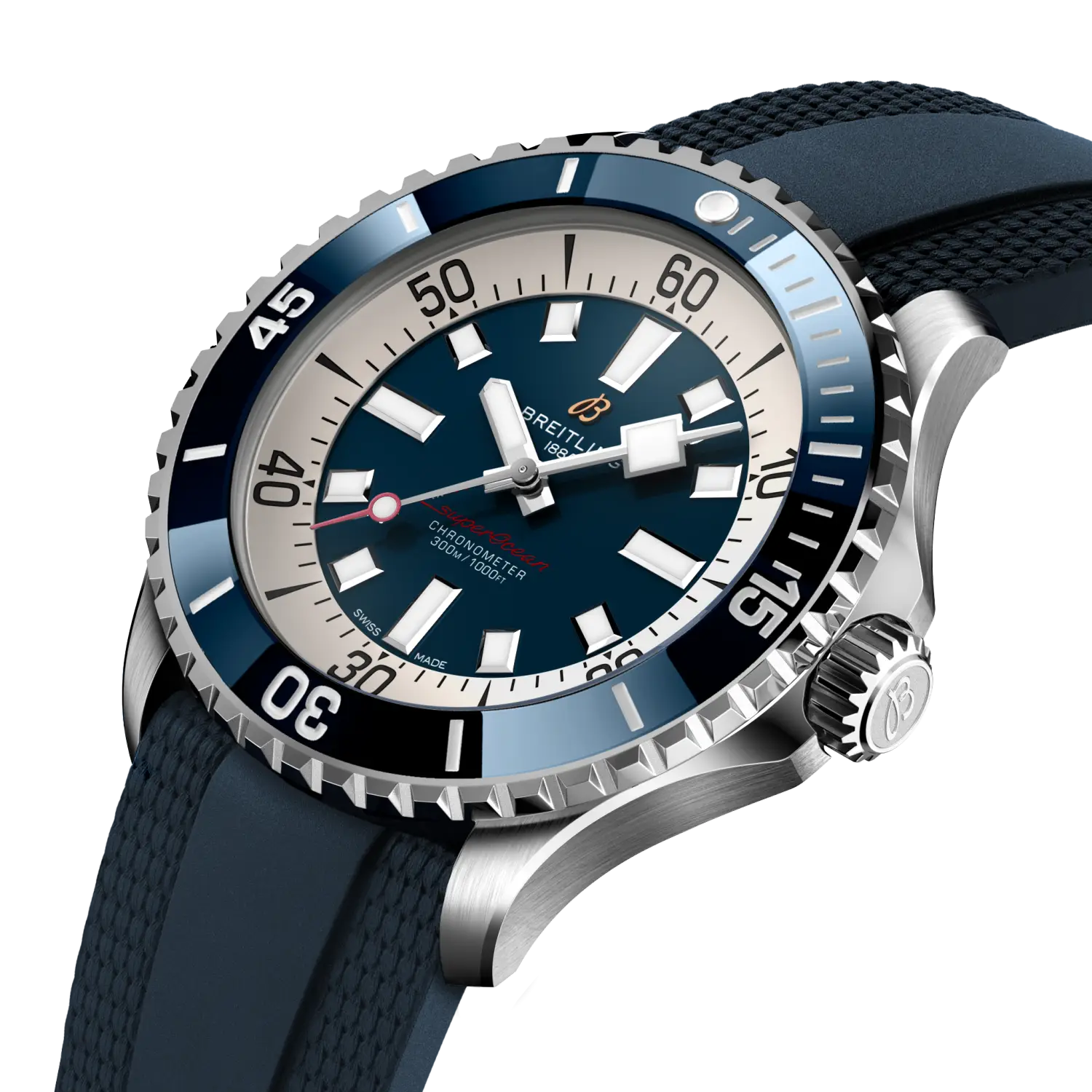 Breitling Superocean Automatic 46, Stainless steel · 46 mm · Blue A17378E71C1S1