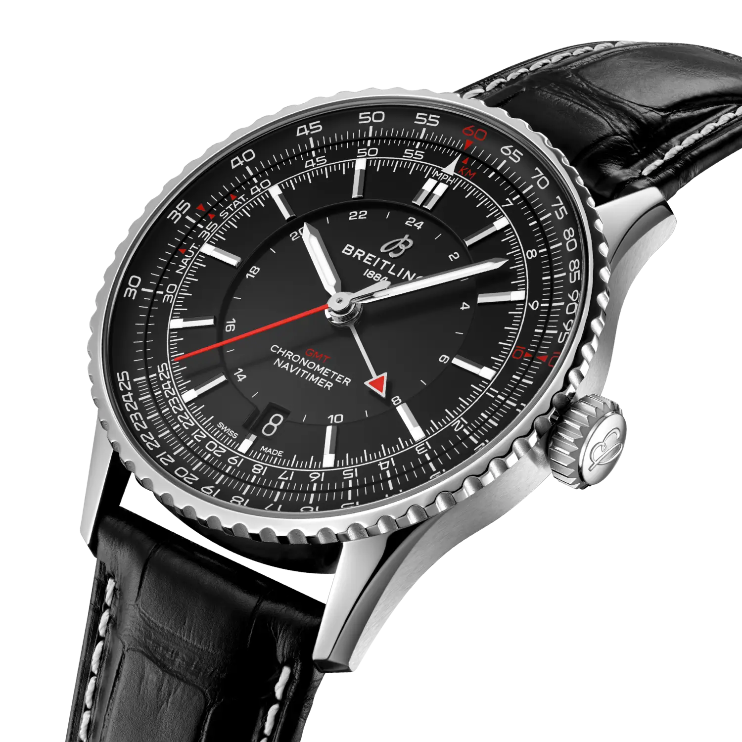 Breitling Navitimer Automatic GMT 41, Stainless steel · 41 mm · Black A32310251B1P1
