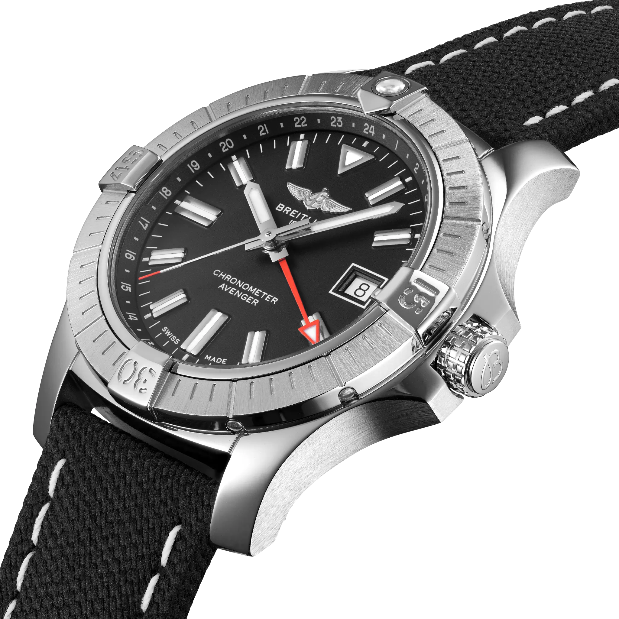 Breitling Avenger Automatic GMT 43, Stainless steel · 43 mm · Black A32397101B1X1