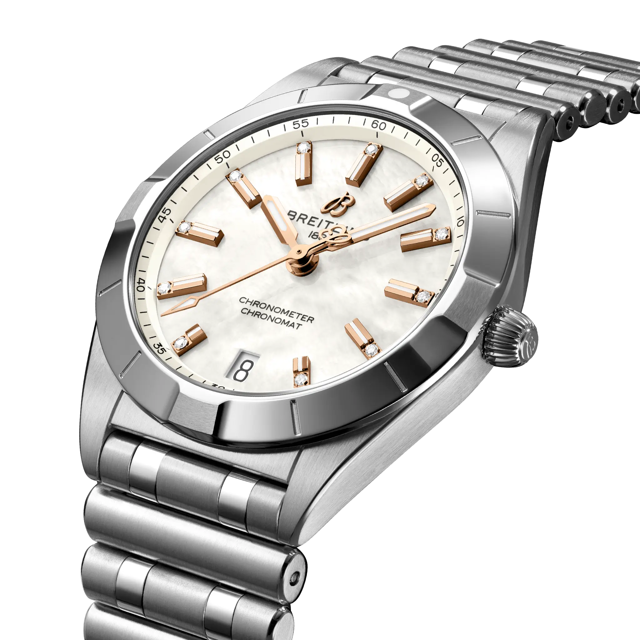 Breitling Chronomat 32, Stainless steel · 32 mm · Mother-of-pearl A77310101A4A1