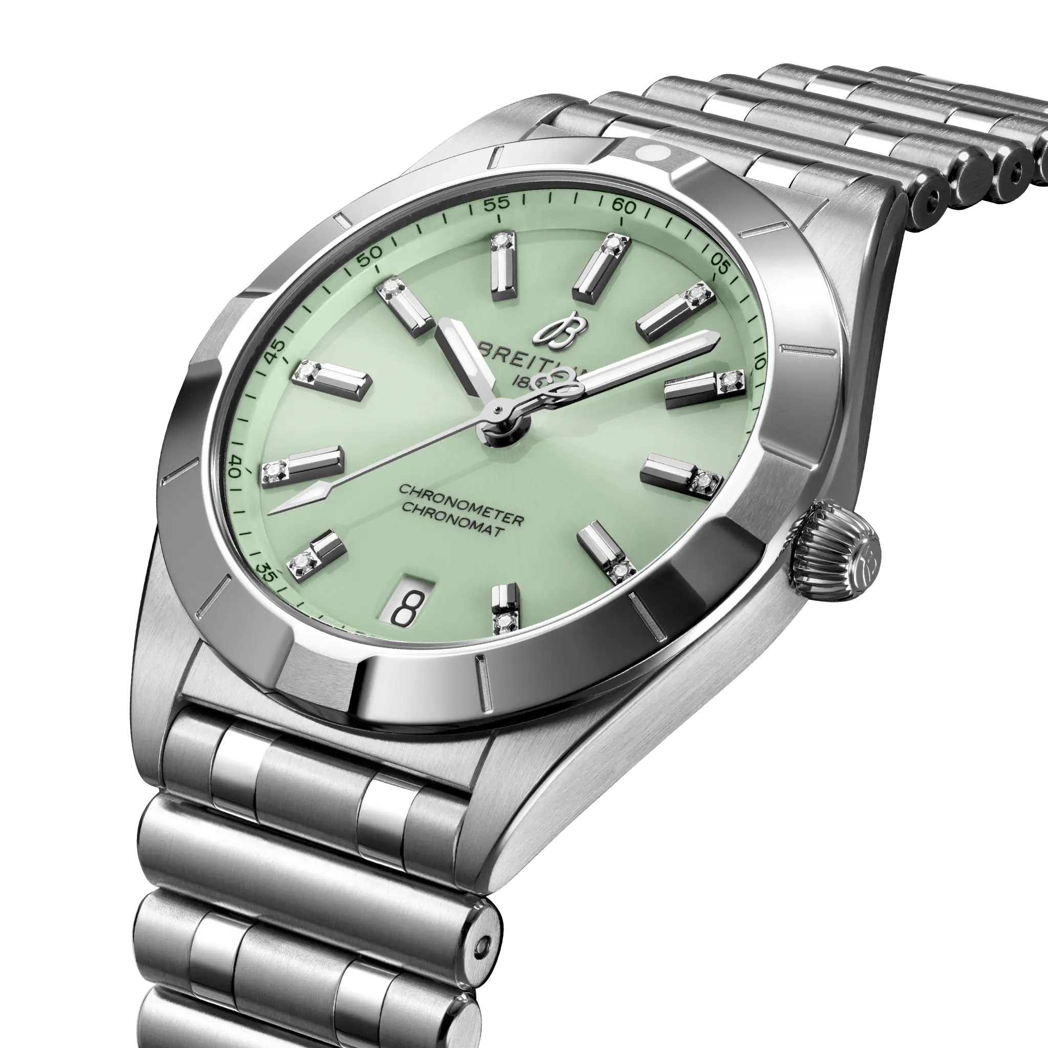 Breitling Chronomat 32, Stainless steel · 32 mm · Mint green A77310101L1A1