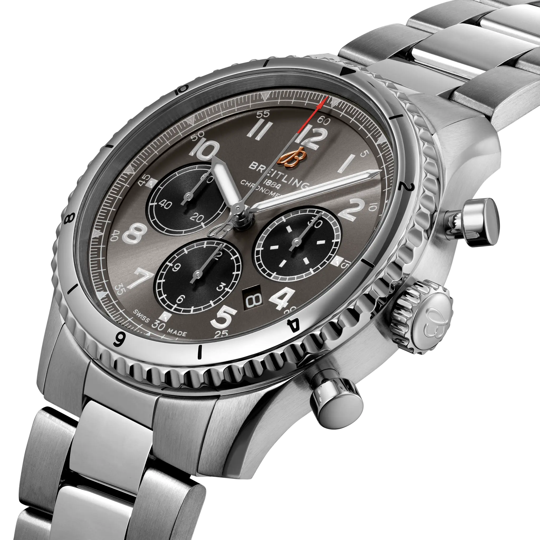 Breitling Aviator 8 B01 Chronograph 43, Stainless steel · 43 mm · Anthracite AB0119131B1A1