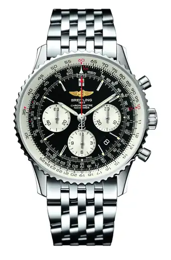 Breitling Navitimer B01 Chronograph 43, Stainless steel · 46 mm · Black AB0120121B1A1