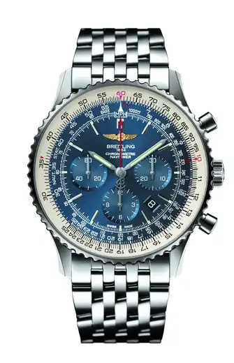 Breitling Navitimer B01 Chronograph 46, Stainless steel · 46 mm · Blue AB0127211C2A1