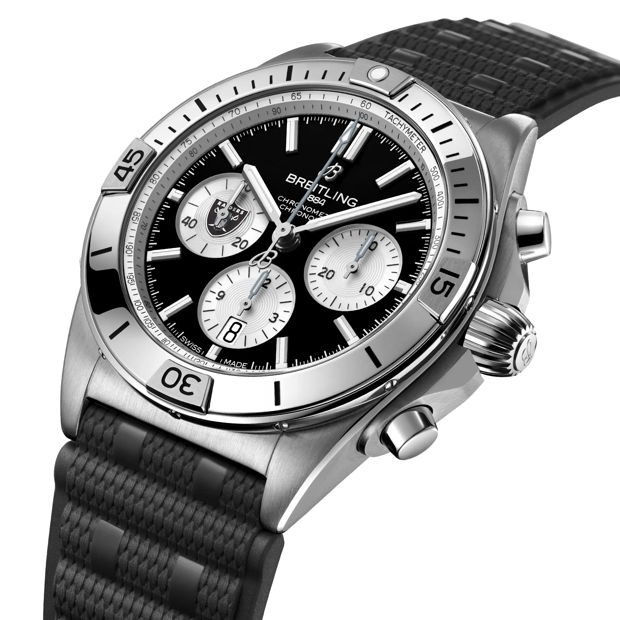 Breitling Chronomat B01 42 NFL Las Vegas Raiders Edition AB01342B1B1S1