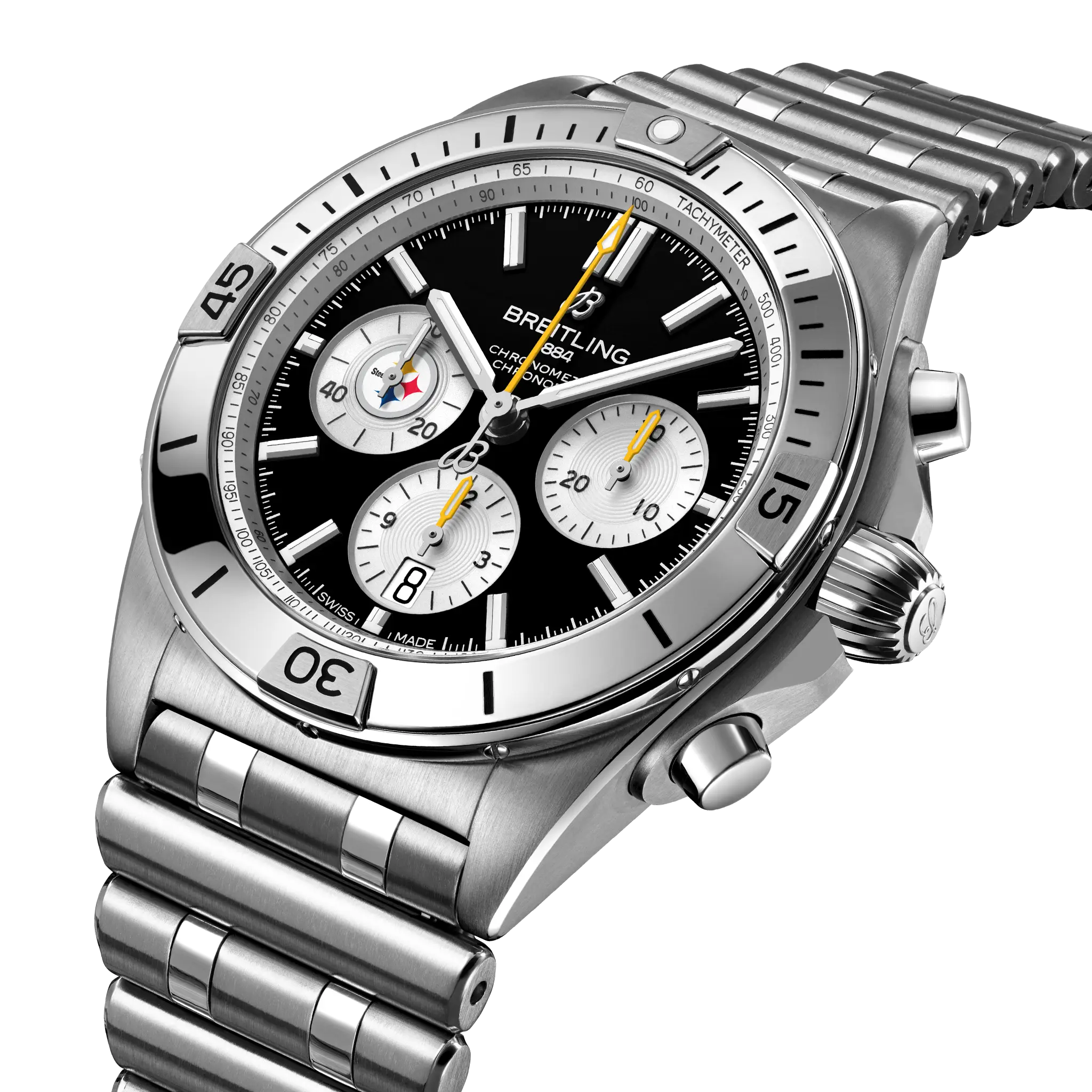 Breitling Chronomat B01 42 NFL Pittsburgh Steelers Edition AB01342B1B2A1