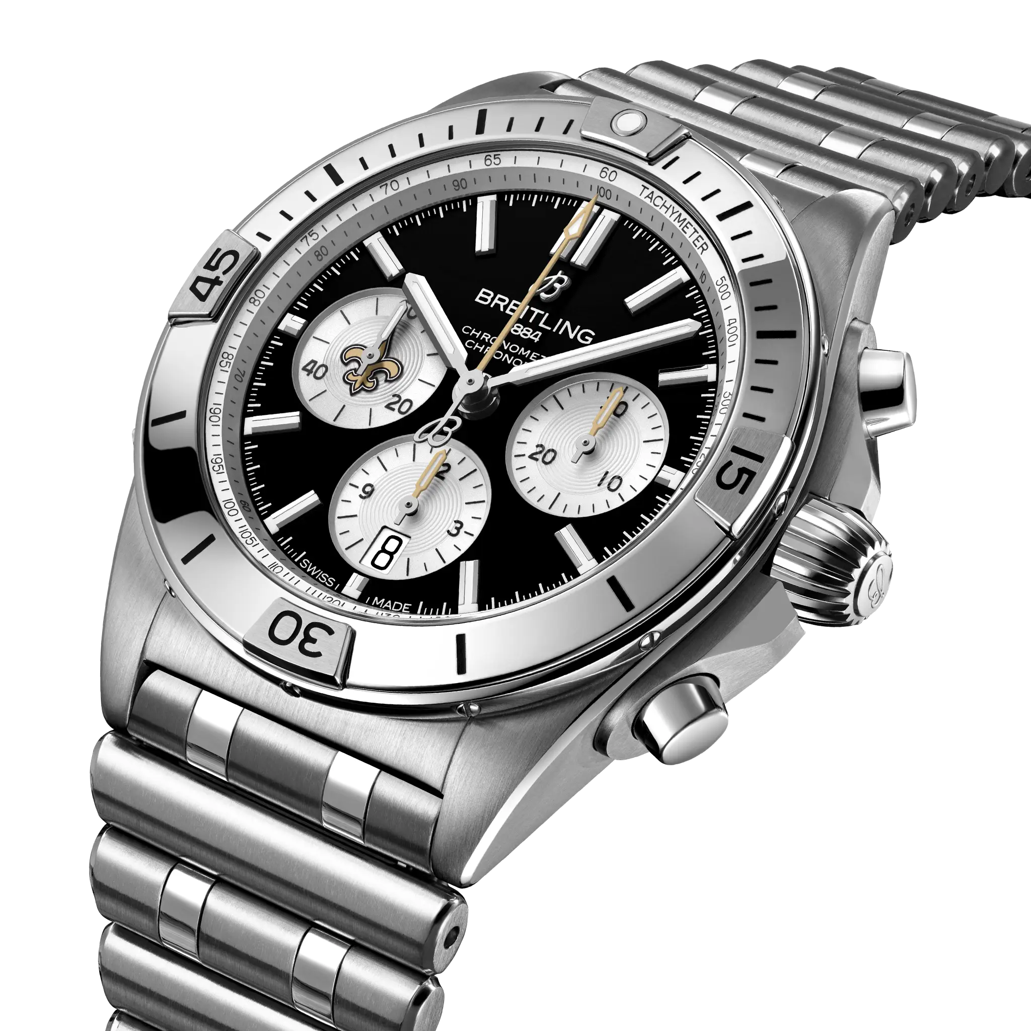 Breitling Chronomat B01 42 NFL New Orleans Saints Edition AB01342B1B4A1