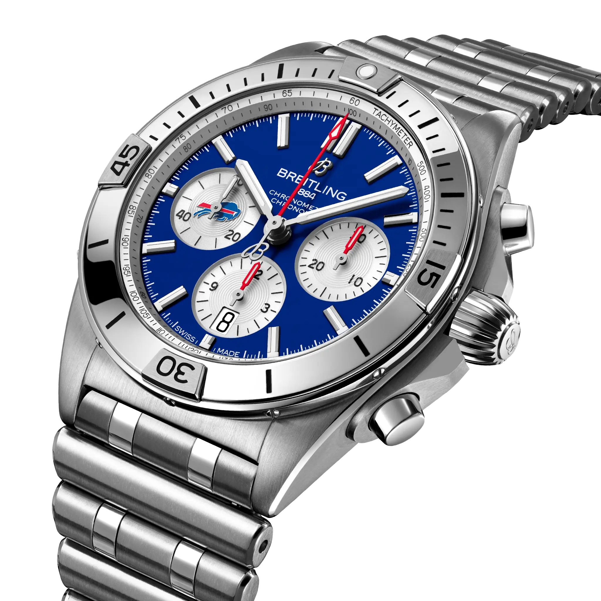 Breitling Chronomat B01 42 NFL Buffalo Bills Edition AB01342B1C3A1
