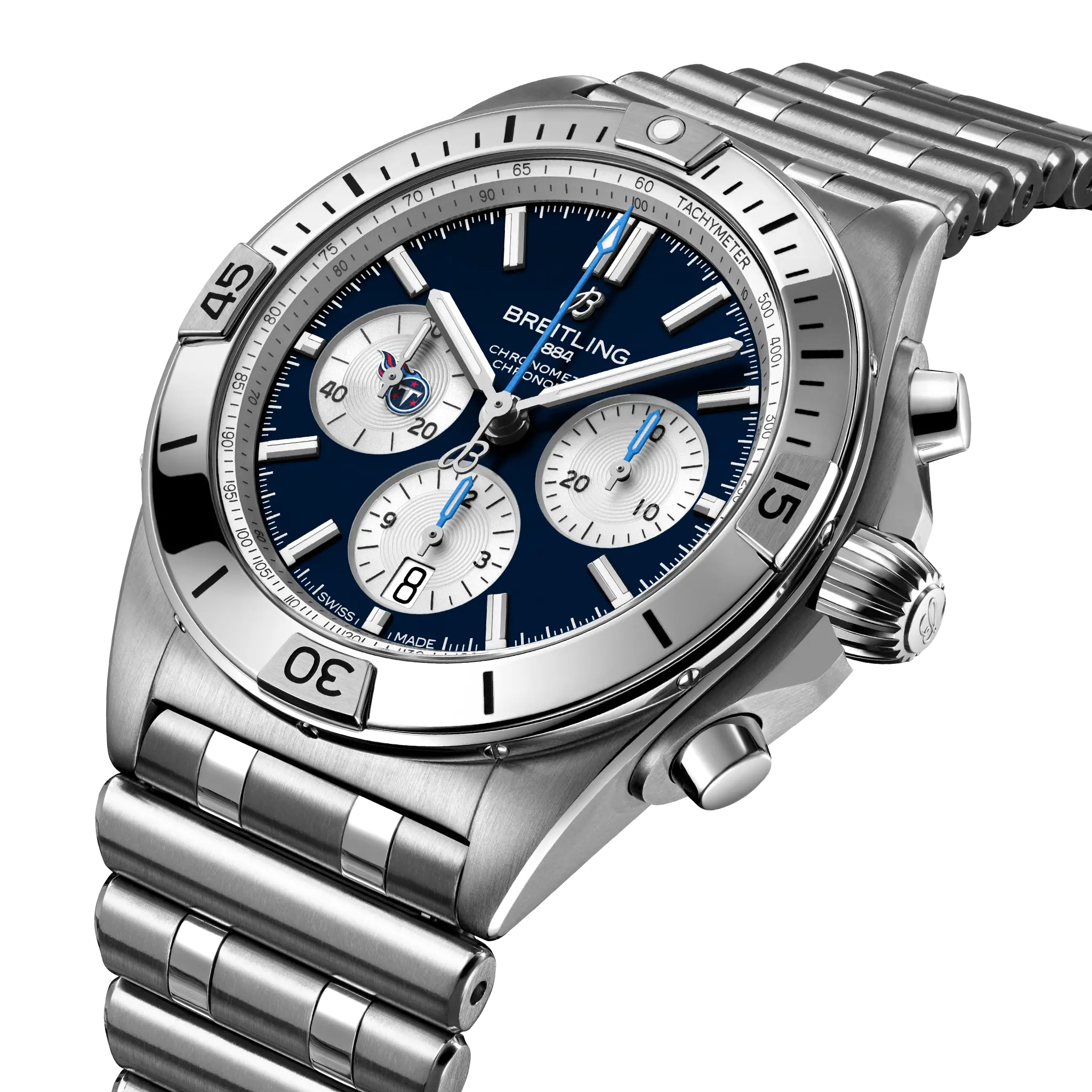 Breitling Chronomat B01 42 NFL Tennessee Titans Edition AB01342B1C6A1