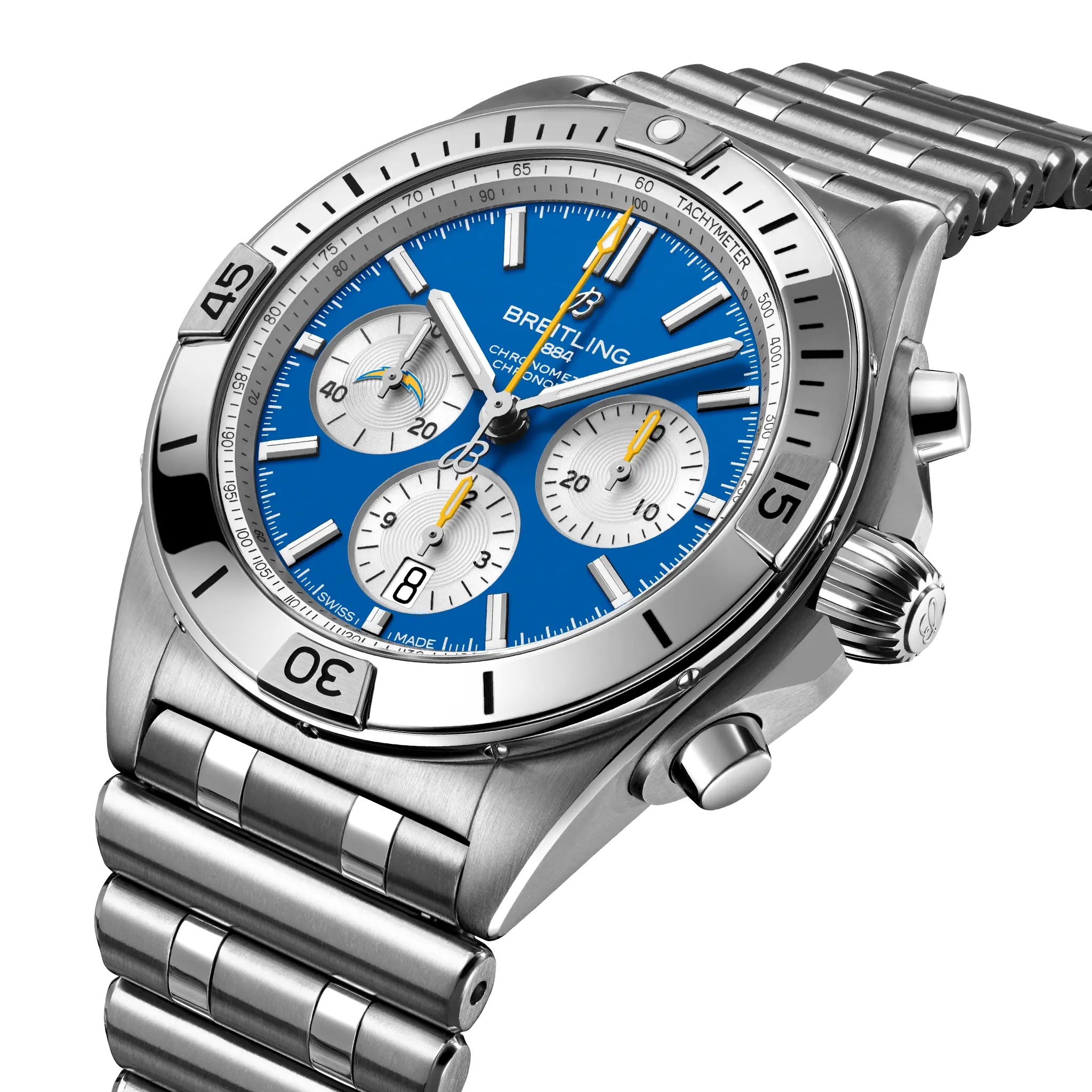 Breitling Chronomat B01 42 NFL Los Angeles Chargers Edition AB01342B1C8A1