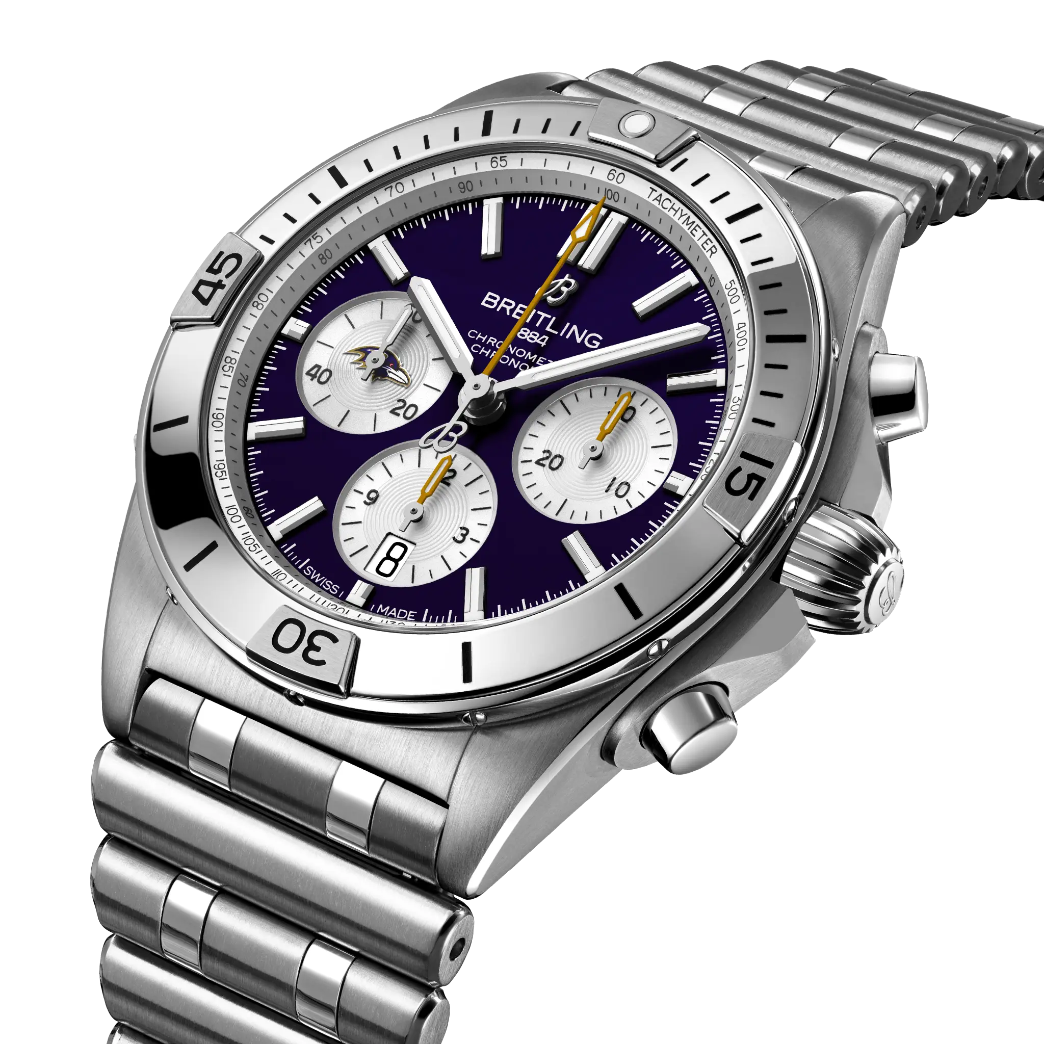 Breitling Chronomat B01 42 NFL Baltimore Ravens Edition AB01342B1K2A1