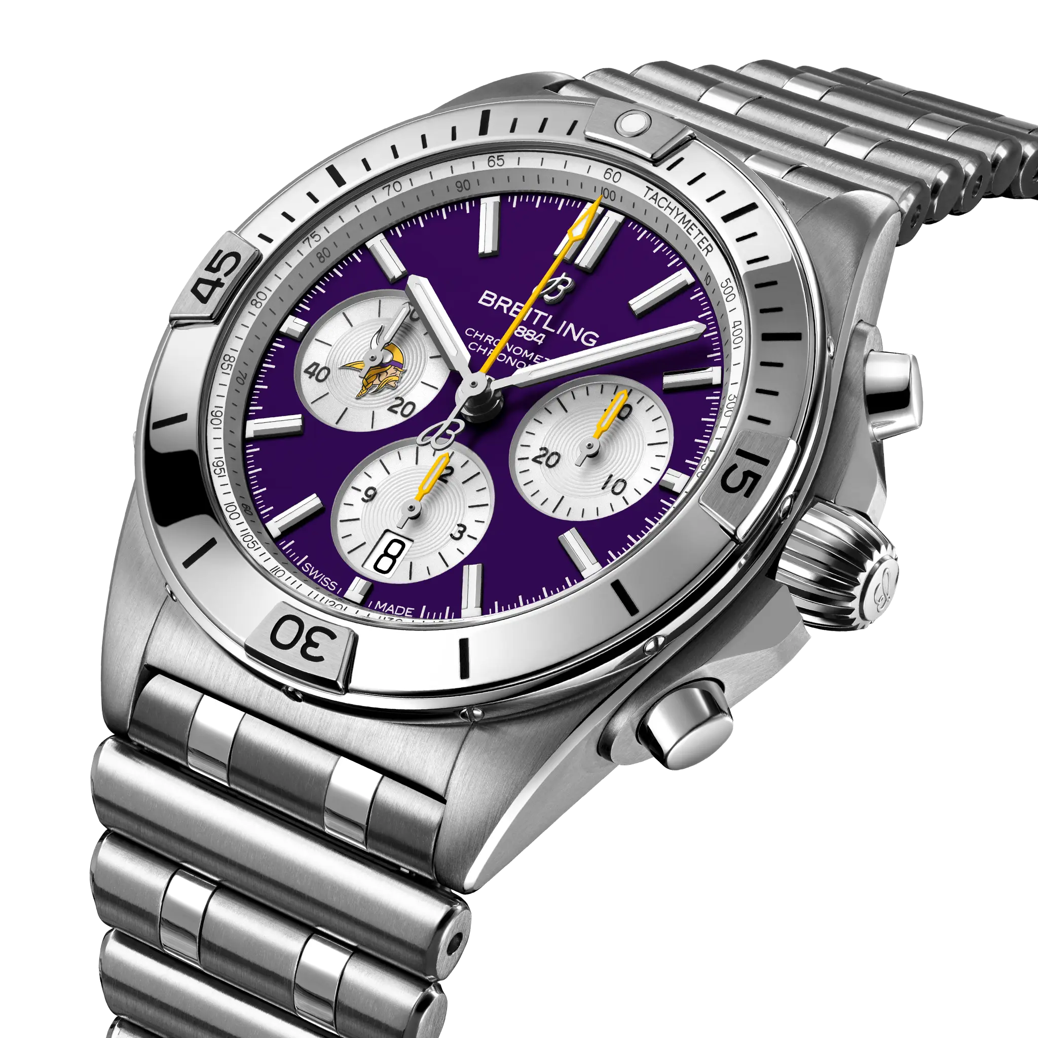 Breitling Chronomat B01 42 NFL Minnesota Vikings Edition AB01342B1K4A1