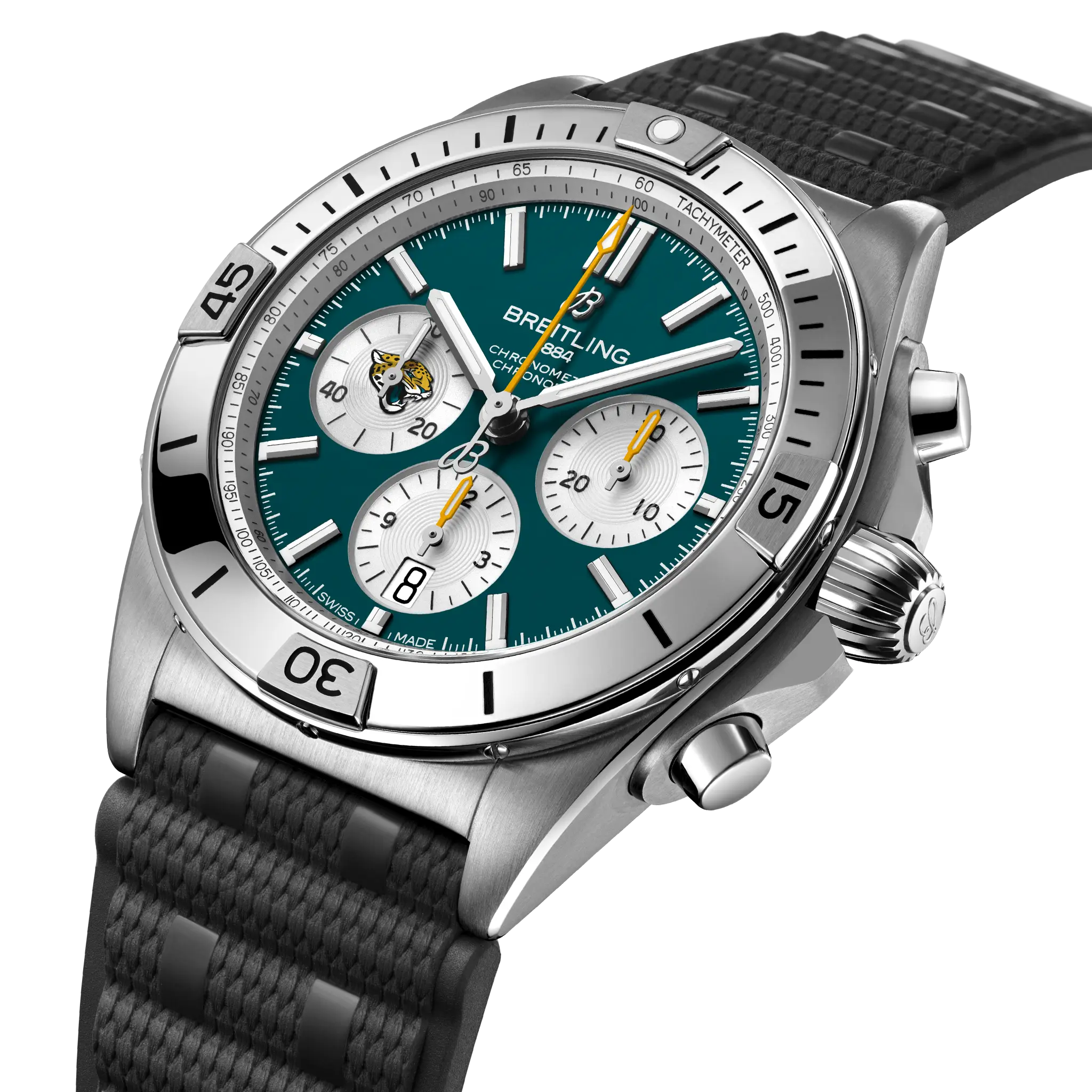 Breitling Chronomat B01 42 NFL Jacksonville Jaguars Edition AB01342B1L3S1