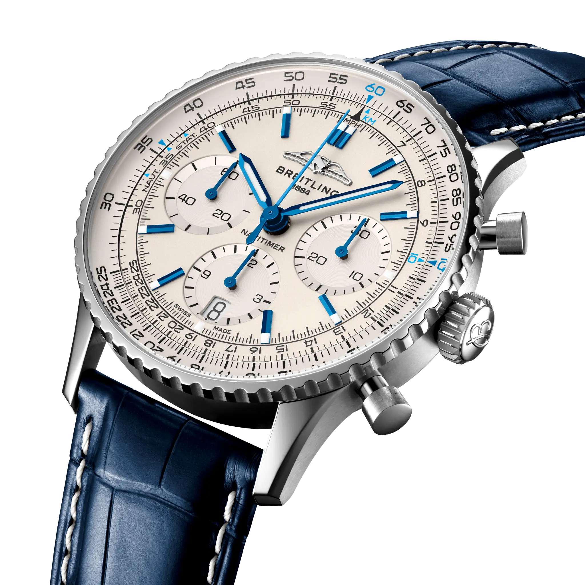 Breitling Navitimer B01 Chronograph 41, Stainless steel · 41 mm · Cream AB0139A71G1P1