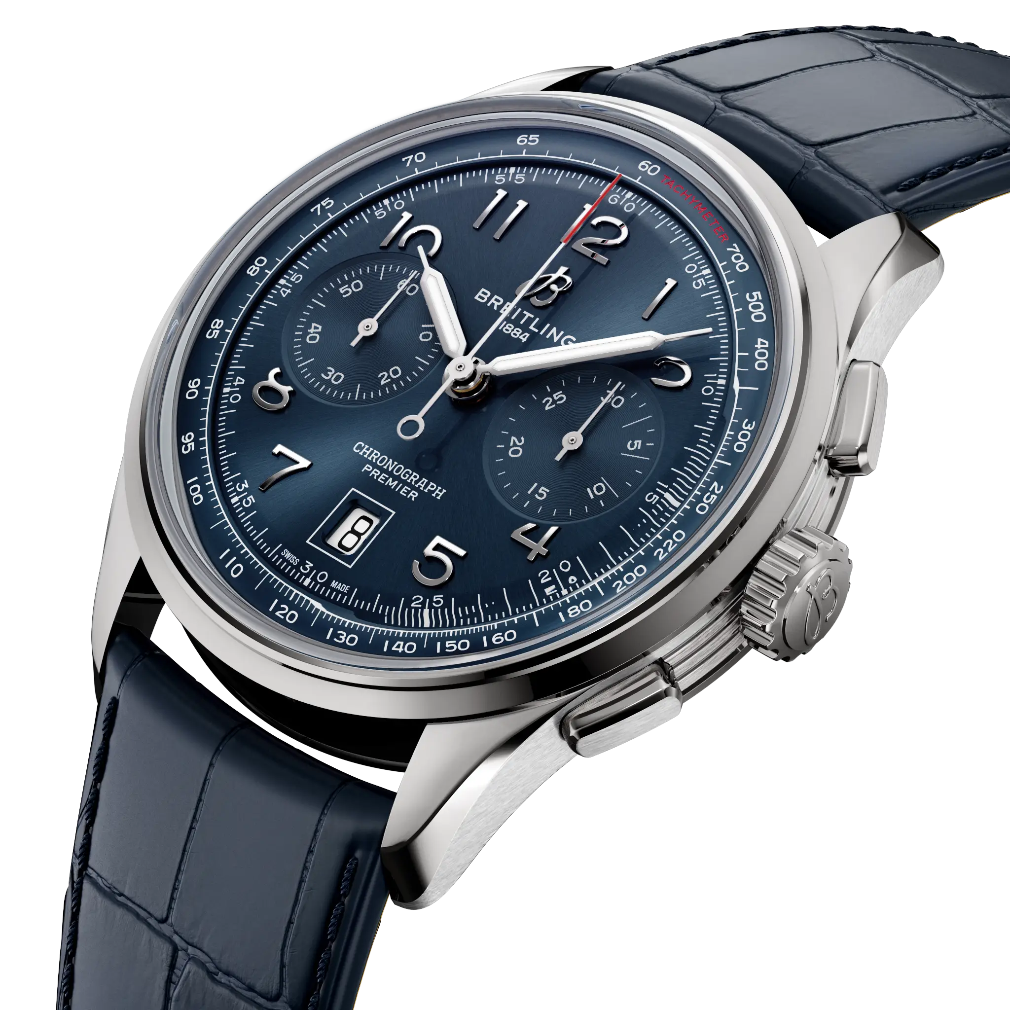 Breitling Premier B01 Chronograph 42, Stainless steel · 42 mm · Blue AB0145171C1P2