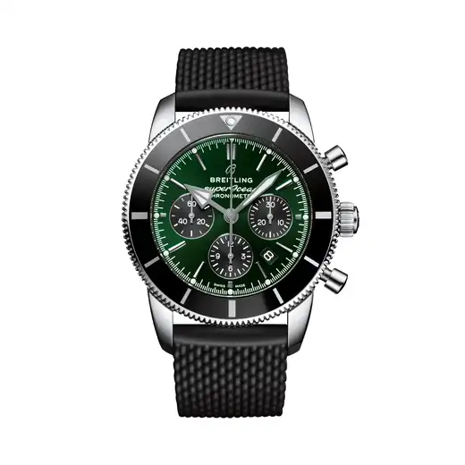 Breitling Superocean Heritage B01 Chronograph 44 Limited Edition, Stainless steel · 44 mm · Green AB01621A1L1S1
