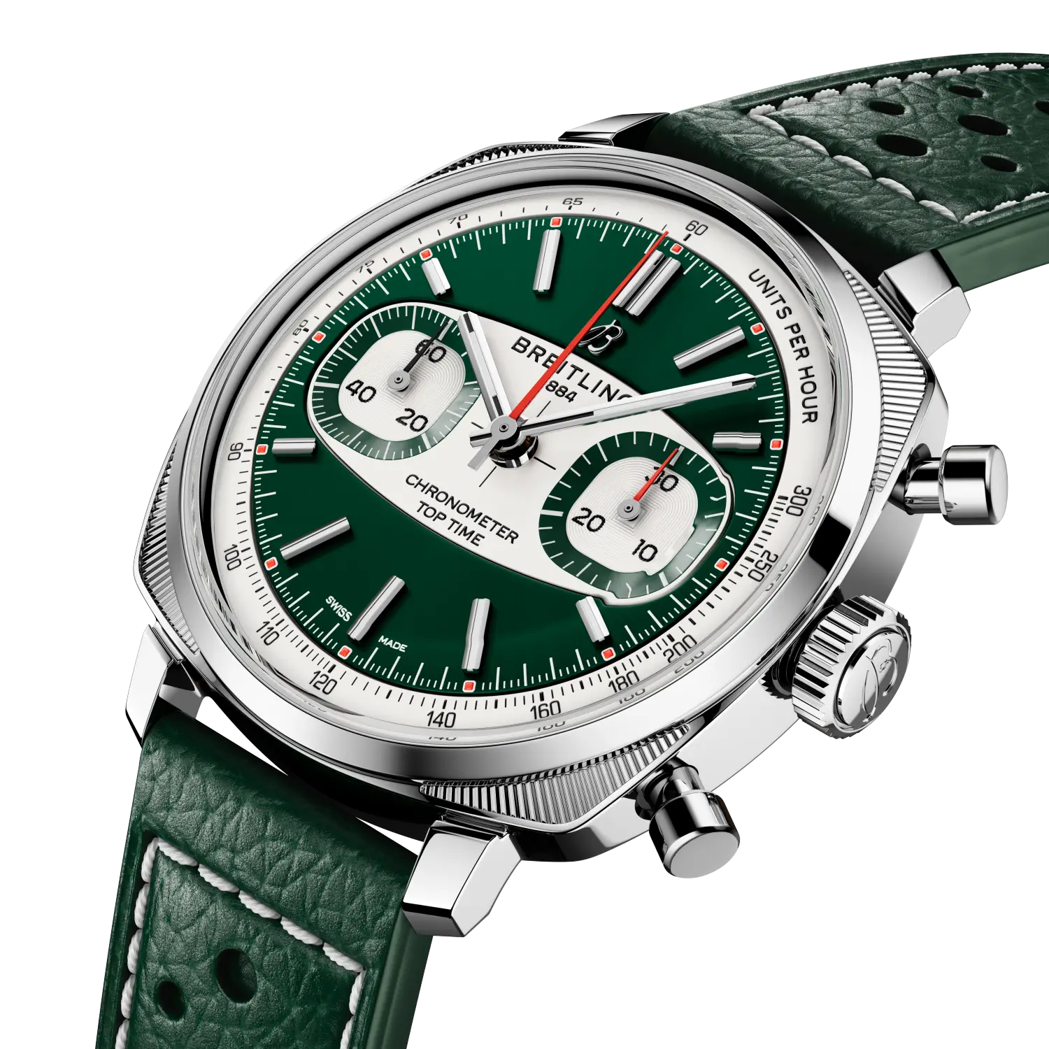 Breitling Top Time B01 Racing, Stainless steel · 38 mm · Green AB01771A1L1X1