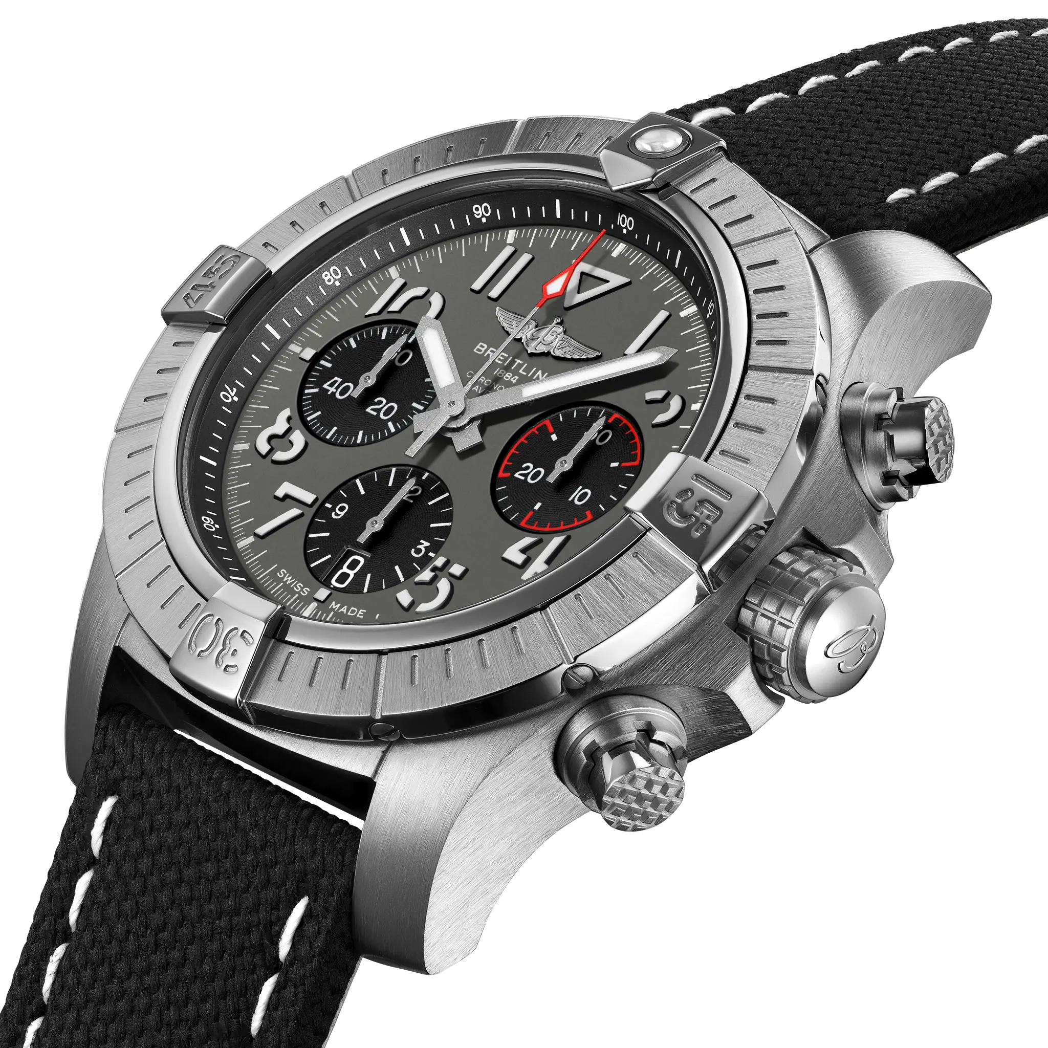 Breitling Avenger B01 Chronograph 45, Stainless steel · 45 mm · Anthracite AB01821A1B1X1