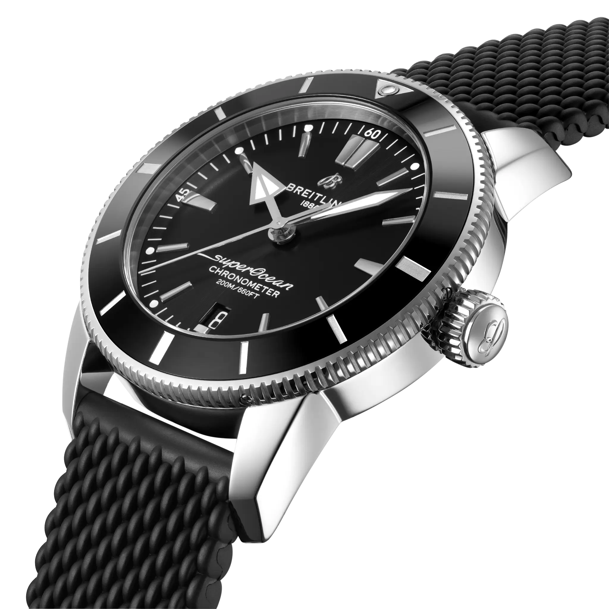 Breitling Superocean Heritage B20 Automatic 44, Stainless steel · 44 mm · Black AB2030121B1S1