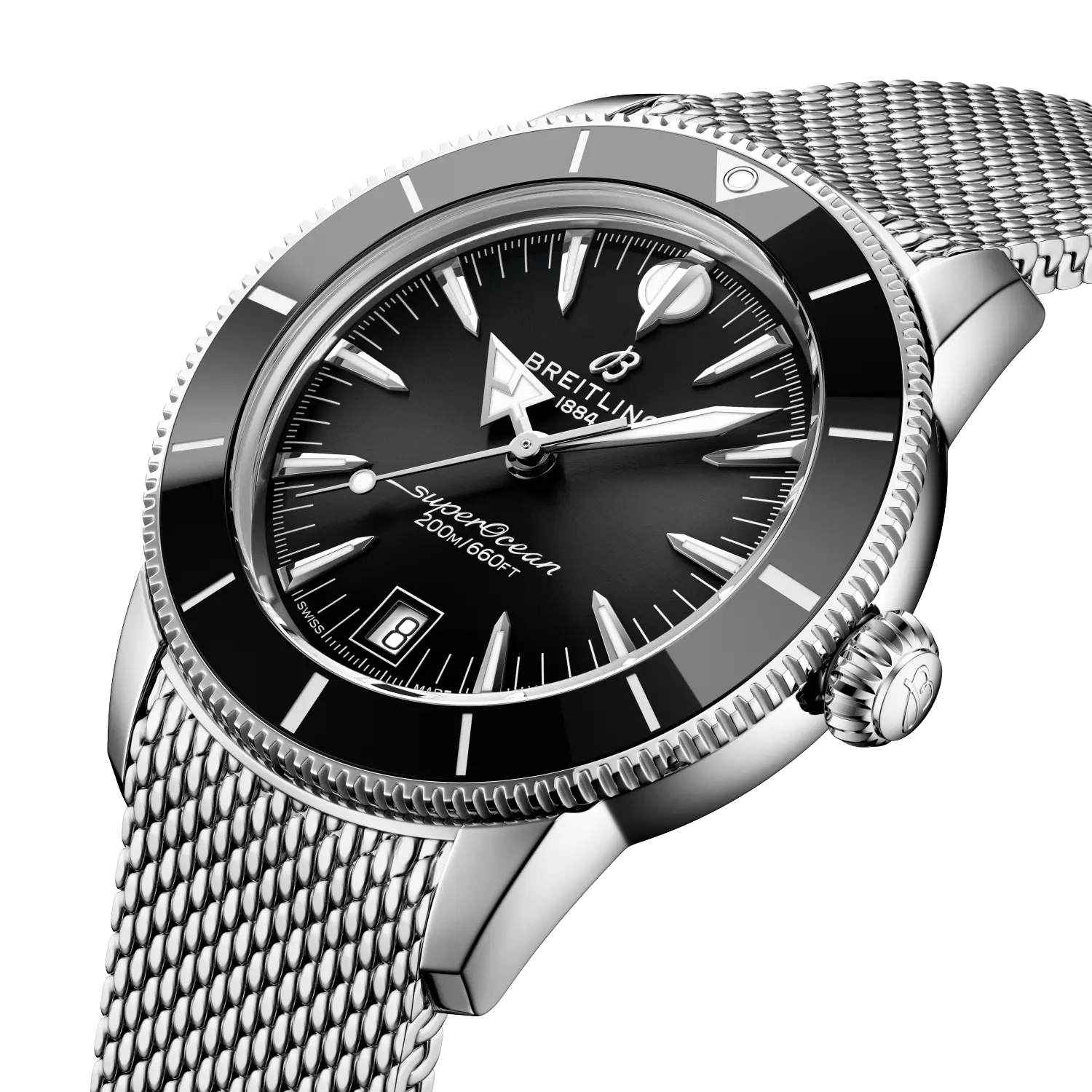 Breitling Superocean Heritage B31 Automatic 40, Stainless steel · 40 mm · Black AB3110241B1A1