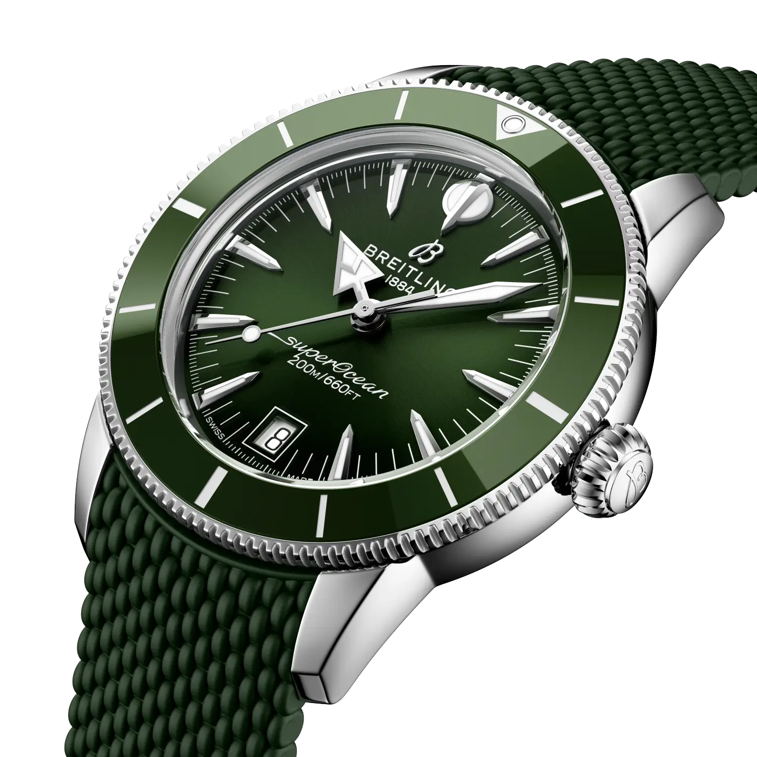 Breitling Superocean Heritage B31 Automatic 40, Stainless steel · 40 mm · Green AB3110361L1S1