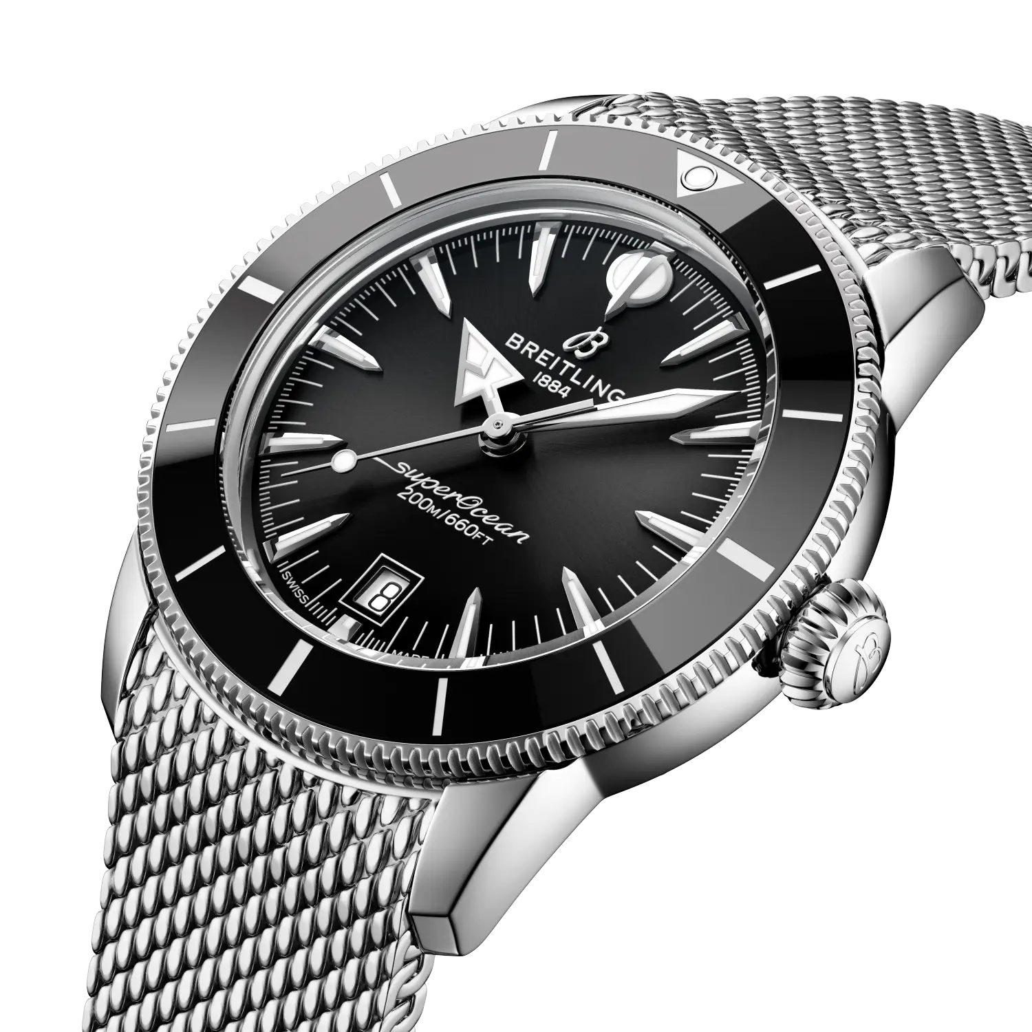 Breitling Superocean Heritage B31 Automatic 42, Stainless steel · 42 mm · Black AB3111241B1A1