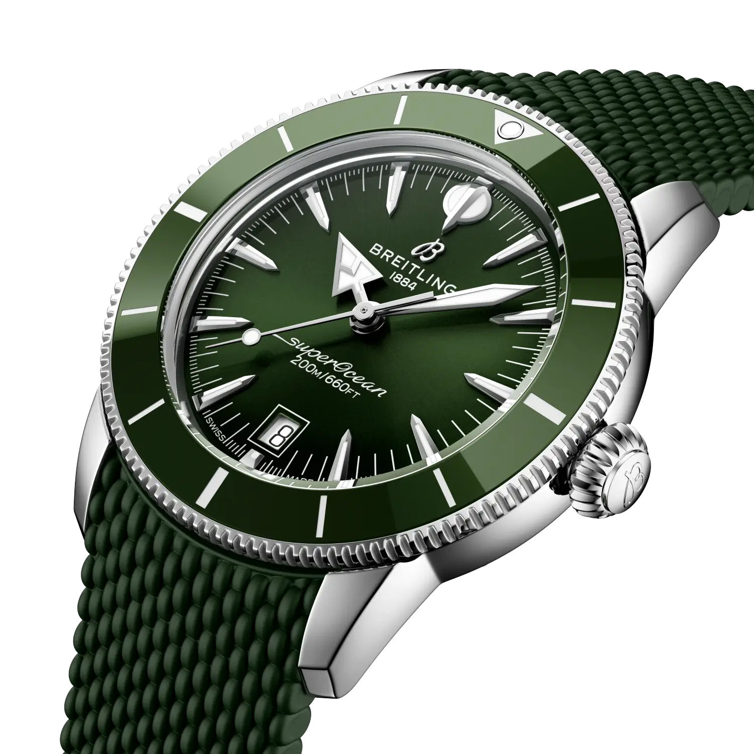 Breitling Superocean Heritage B31 Automatic 42, Stainless steel · 42 mm · Green AB3111361L1S1