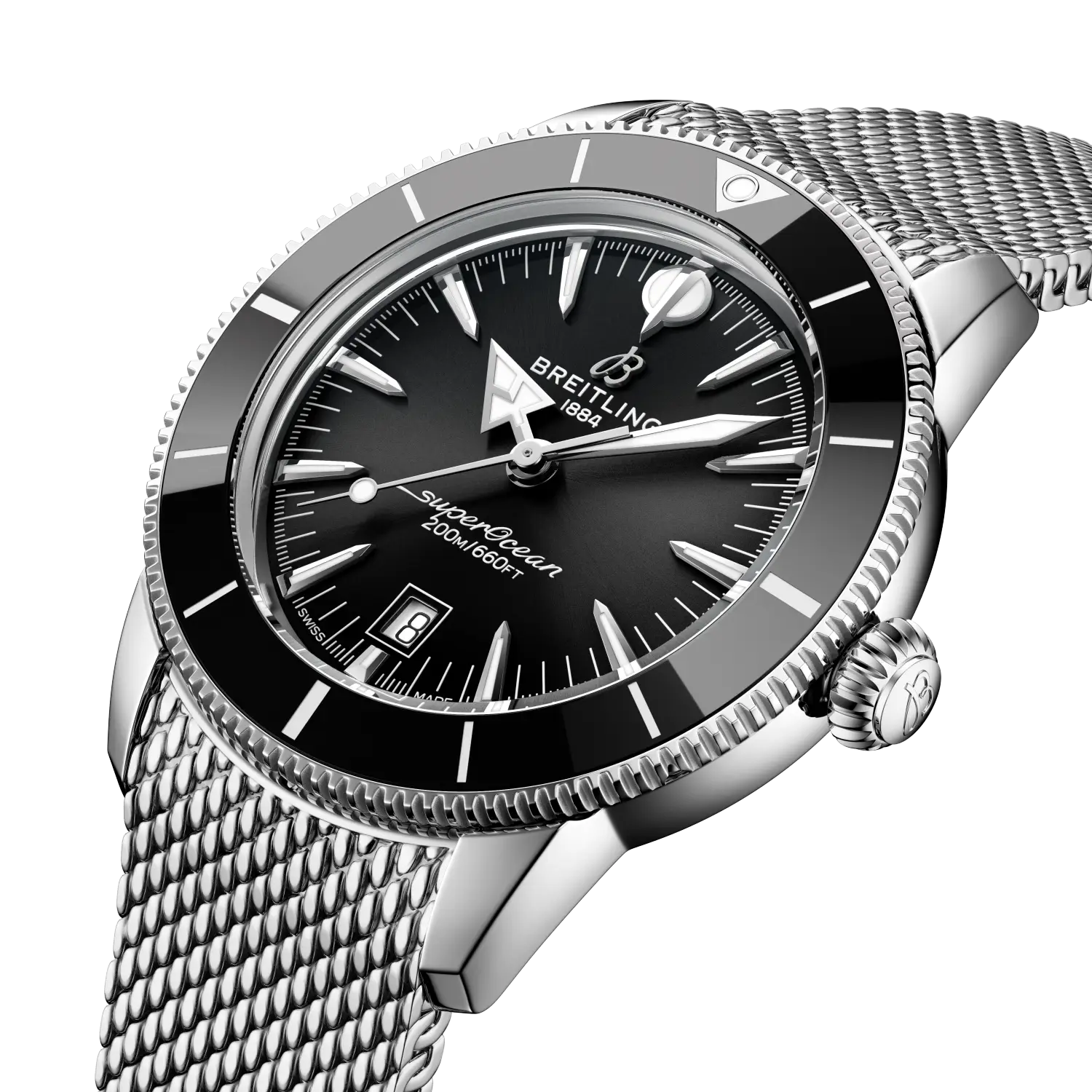 Breitling Superocean Heritage B31 Automatic 44, Stainless steel · 44 mm · Black AB3112241B1A1