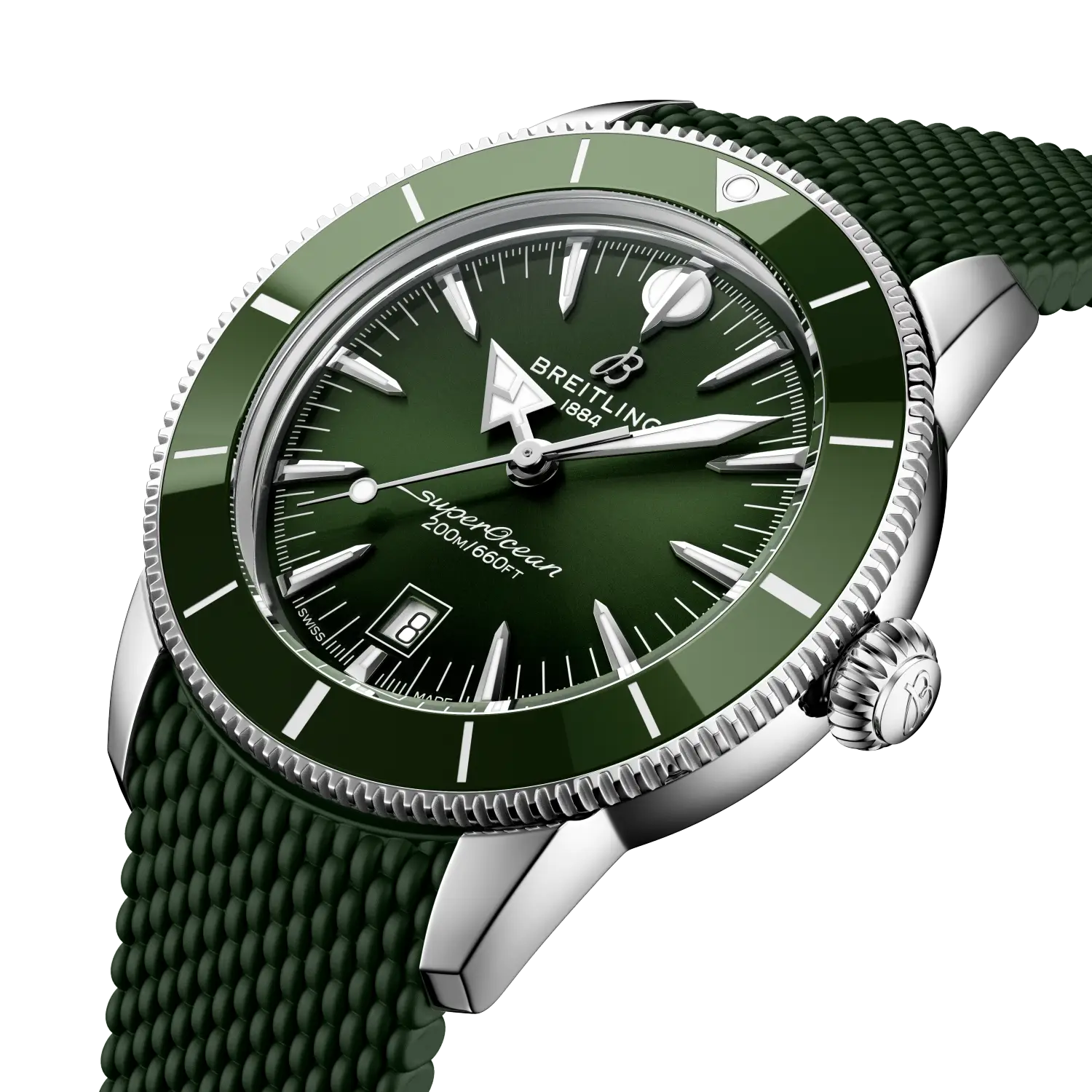 Breitling Superocean Heritage B31 Automatic 44, Stainless steel · 44 mm · Green AB3112361L1S1