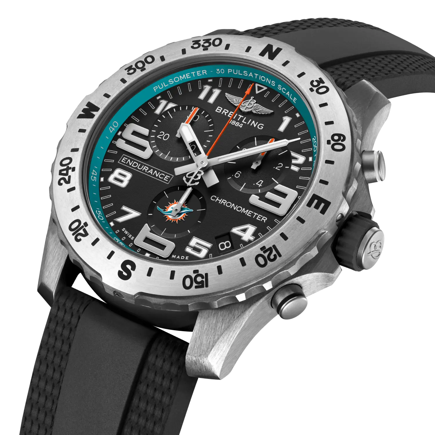 Breitling Endurance Pro 44 NFL Miami Dolphins Edition E823106A1B2S1