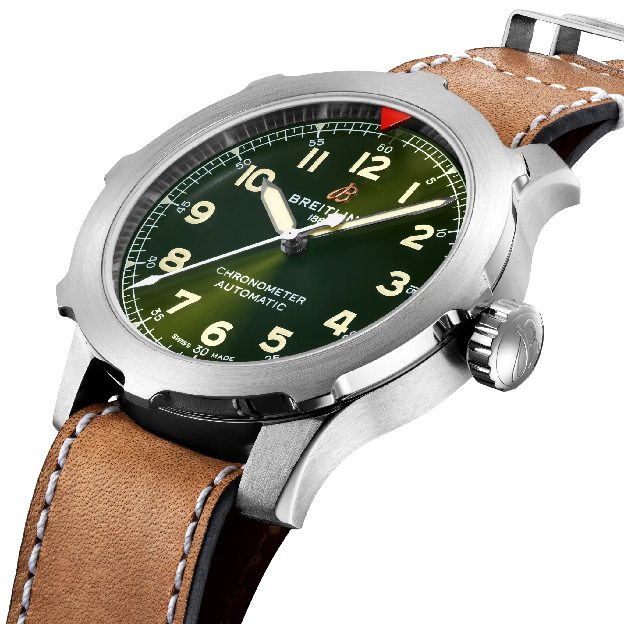 Breitling Aviator SUPER 8 B20 Automatic 46, Titanium · 46 mm · Green EB2040101L1X1