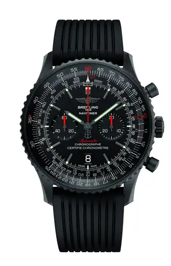 Breitling Navitimer B01 Chronograph 46, DLC-coated stainless steel · 46 mm · Black MB0128221B1S2