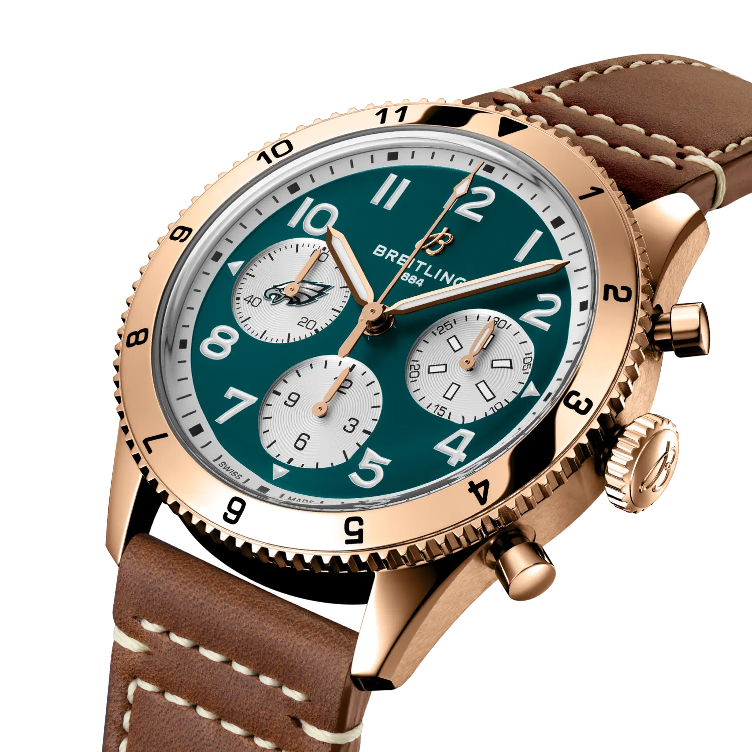 Breitling Classic AVI Chronograph 42 Super Bowl LIX Philadelphia Eagles Limited Edition R233802A1L1X1